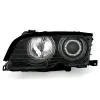 Φανάρια εμπρός BMW E46 coupe και cabrio (1999-2003) angel eyes - χωρίς φλας , με λάμπες (Η1) - σετ 2τμχ.