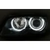 Φανάρια εμπρός BMW E46 coupe και cabrio (1999-2003) angel eyes - χωρίς φλας , με λάμπες (Η1) - σετ 2τμχ.
