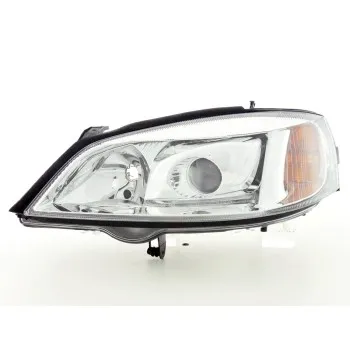Φανάρια εμπρός Opel Astra G (1998-2004) - chrome , χωρίς λάμπες (Η7) - σετ 2τμχ.
