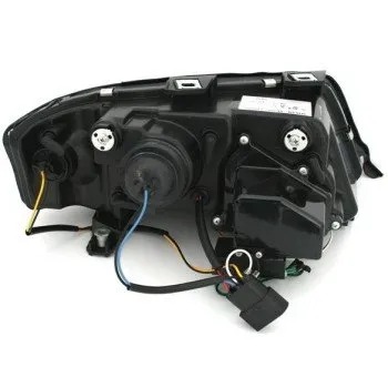 Φανάρια εμπρός Audi A6 C5 (1997-2001) / Allroad 1999-2005lightbar - χρωμίου , με λάμπες (Η1) - σετ 2τμχ.