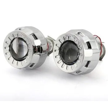 Bi xenon προτζέκτορες 2'' για ενσωμάτωση Morimoto Mini - με 2 στρογγυλά καπάκια