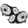 Φανάρια εμπρός Mercedes W211 E-Class (2006-2009) led , με λάμπες (Η1) - σετ 2τμχ.