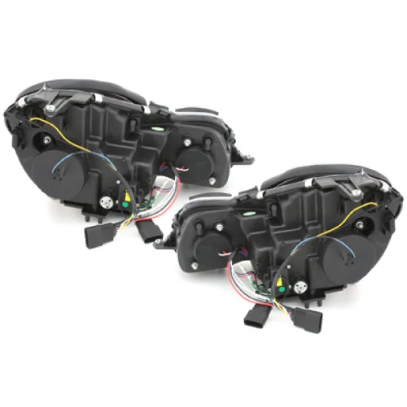 Φανάρια εμπρός Mercedes W211 E-Class (2006-2009) led , με λάμπες (Η1) - σετ 2τμχ.