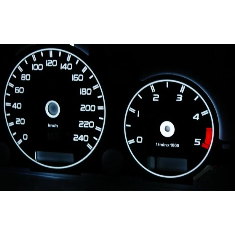 Φωτιζόμενα όργανα για Mercedes ML W163 (1998-2003) - λευκό