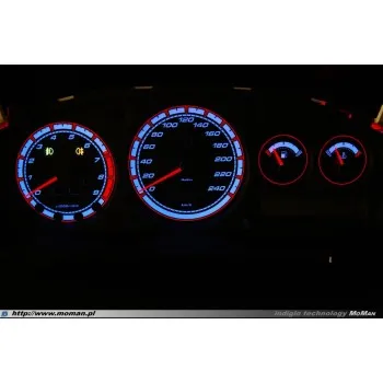 Φωτιζόμενα όργανα ταμπλό για Nissan Primera P11 (1999-2002) - μπλε