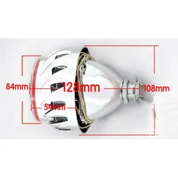Bi xenon προτζέκτορες 2.5'' Morimoto Mini Spiral - με λευκό εσωτερικό και πράσινο εξωτερικό δαχτυλίδι