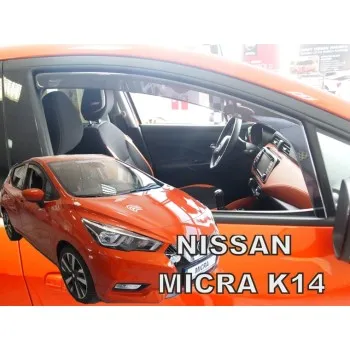 Ανεμοθραύστες Nissan Micra Κ-14 (2017+) 5 πορτο - 2 τμχ. εμπρός, Heko