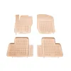 Λαστιχένια πατάκια MERCEDES ML W164 (2005-2011) / GL X164 (2006-2012) - τύπου σκαφάκι - μπεζ - 4τμχ., Rezaw Plast
