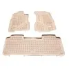 Λαστιχένια πατάκια HONDA CR-V II (2002-2006) - τύπου σκαφάκι - μπεζ - 3τμχ., Rezaw Plast