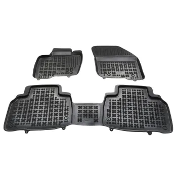 Λαστιχένια πατάκια FORD Edge II (2015–2023) - τύπου σκαφάκι - 3τμχ., Rezaw Plast