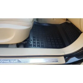 Λαστιχένια πατάκια HONDA CR-V IV (2012-2018) / GREAT WALL H6 - τύπου σκαφάκι - 3τμχ., Rezaw Plast
