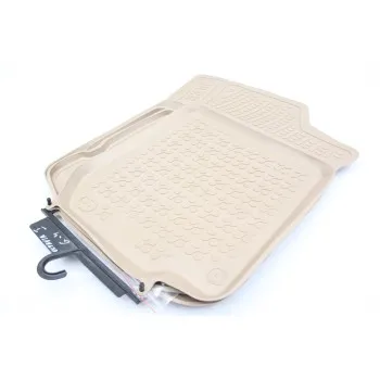 Λαστιχένια πατάκια Wv Golf 4 / Wv Bora / VW Beetle / VW Jetta / Skoda Octavia 1 (1997-2010) / Seat Leon και Toledo (1999-2005) - τύπου σκαφάκι - μπεζ - 4τμχ., Rezaw Plast