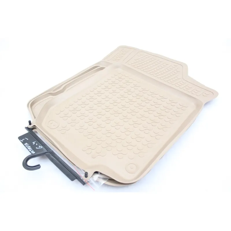 Λαστιχένια πατάκια Wv Golf 4 / Wv Bora / VW Beetle / VW Jetta / Skoda Octavia 1 (1997-2010) / Seat Leon και Toledo (1999-2005) - τύπου σκαφάκι - μπεζ - 4τμχ., Rezaw Plast