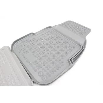 Λαστιχένια πατάκια Audi A6 (2004-2008) / A6 Allroad (2006-2011) - τύπου σκαφάκι - γκρι - 4τμχ., Rezaw Plast
