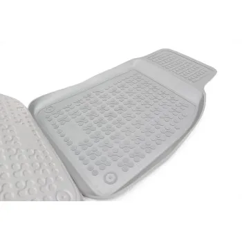 Λαστιχένια πατάκια Audi A6 (2004-2008) / A6 Allroad (2006-2011) - τύπου σκαφάκι - γκρι - 4τμχ., Rezaw Plast