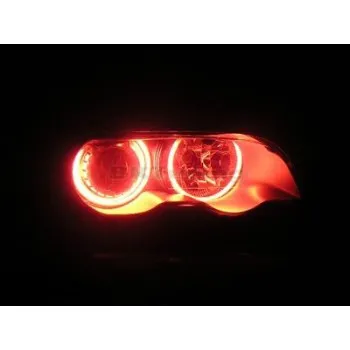 Δαχτυλίδια BMW E46 coupe (1998-2003) / BMW E46 Sedan, Combi (1998-2005) angel eyes - κόκκινο χρώμα