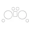 Δαχτυλίδια καντράν Audi A3 (1996-2003) / Audi A4 B5 (1995-2001) / A6 (1997-2004) - χρωμίου