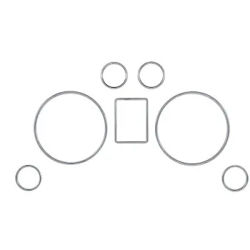 Δαχτυλίδια καντράν Audi A3 (1996-2003) / Audi A4 B5 (1995-2001) / A6 (1997-2004) - χρωμίου