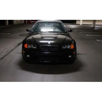 Δαχτυλίδια BMW E46 με προτζέκτορα και στις δύο σκάλες sedan, combi (1998-2005) / E46 coupe (1998-2003) angel eyes - U-Design με δύο χρώματα