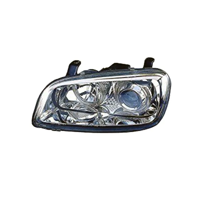 Φανάρια εμπρός Toyota Rav4 (1994-2000) angel eyes - chrome , με λάμπες (Η1) - σετ 2τμχ.
