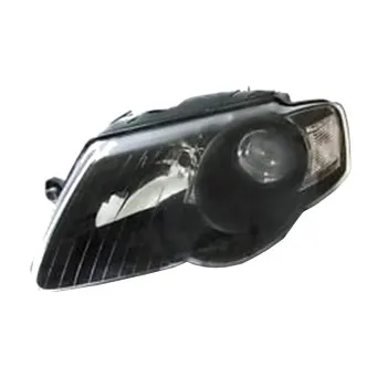 Φανάρια εμπρός Vw Passat B6 (2005-2010) - μαύρα , χωρίς λάμπες (Η7) - σετ 2τμχ.