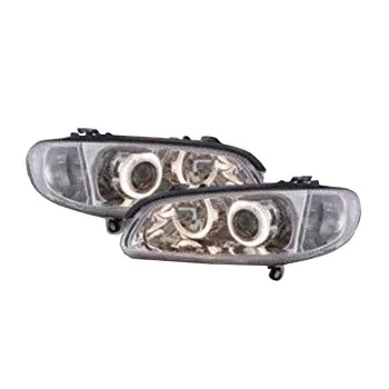 Φανάρια εμπρός Opel Omega B (1994-1999) angel eyes - chrome , χωρίς λάμπες (Η7) - σετ 2τμχ.