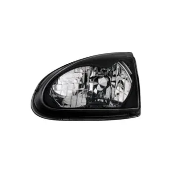Φανάρια εμπρός Honda CRX DEL SOL (1993-1997) - μαύρα , χωρίς λάμπες (Η4) - σετ 2τμχ.