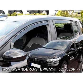 Ανεμοθραύστες Dacia Sandero / Stepway (2020+) 5 πορτο - 4 τμχ. εμπρός και πίσω, Heko