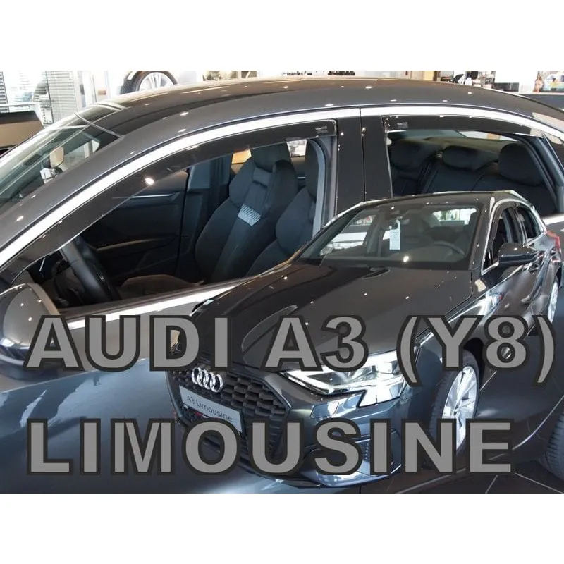 Ανεμοθραύστες Audi A3 sedan (2020+) - 4 τμχ. εμπρός και πίσω, Heko