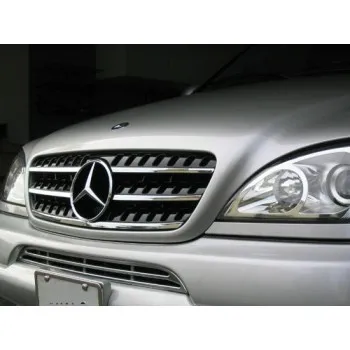 Μάσκα Mercedes ML W163 (W164 design) (1998-2005) -μαύρη με πλαίσιο χρωμίου