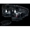 Φανάρια εμπρός Audi A4 (2001-2004) led Dayline - μαύρα , χωρίς λάμπες (Η7) - σετ 2τμχ.