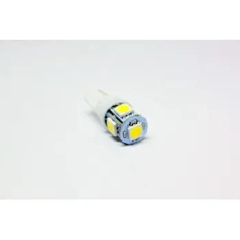 Led λάμπα τύπου Τ10 με 5 SMD led 5000K - 1τμχ.