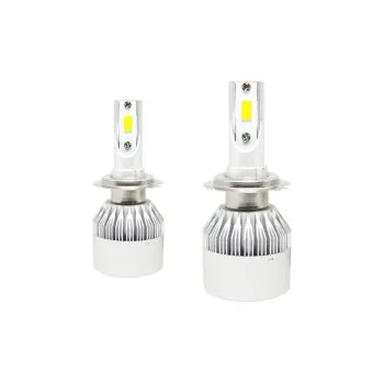 Led λάμπες Η7 για μεσαία ή μεγάλα φώτα 7600 lumen , 36 Watt - COB 6000K - 2τμχ.