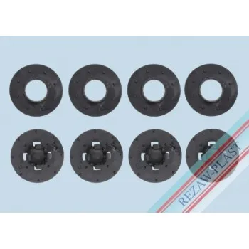 Πιαστράκια Rezaw-Plast για FIAT 500 (2007+), Tipo Sedan (2015+) - 4τμχ. για 2 πατάκια