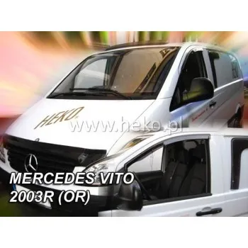Ανεμοθραύστες Mercedes Vito /Viano W639 (2003-2014) - 2 τμχ. εμπρός αυτοκόλλητοι, Heko