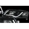 Φανάρια εμπρός Audi A6 4F (2004-2008) led lightbar, με λάμπες (H7/Η1) - σετ 2τμχ.