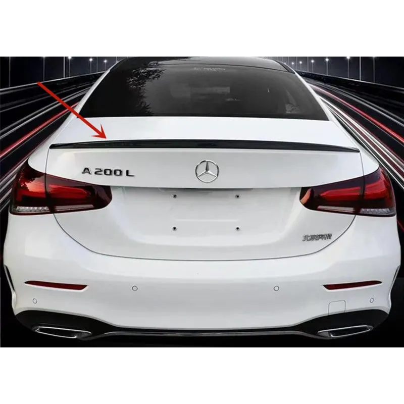 Αεροτομή πορτ-μπαγκάζ Mercedes W177 A-Class (2019+) sedan - μαύρη γυαλιστερή