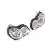 Φανάρια εμπρός Mercedes C-CLASS W203 (2000-2004) led , με λάμπες (Η1) - σετ 2τμχ.