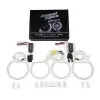 Δαχτυλίδια BMW E46 coupe (1998-2003) / BMW E46 Sedan, Combi (1998-2005) angel eyes - Λευκό χρώμα