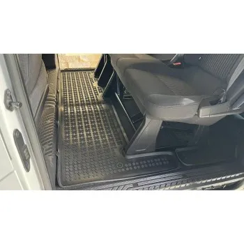 Λαστιχένια πατάκια Ford Tourneo Custom (2013-2018) - middle (2nd row of seats) - τύπου σκαφάκι - 1τμχ., Rezaw Plast