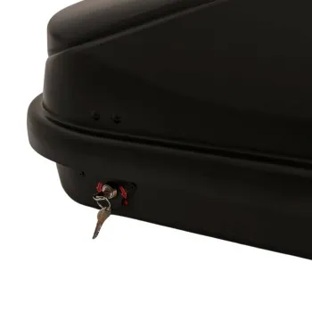 Μπαγκαζιέρα οροφής Junior Easy 132x78x36cm με μονόπλευρο άνοιγμα και κλειδί, 320 λίτρα - μαύρη