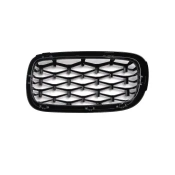 Μάσκα BMW X5 F15 / X6 F16 (2013+) - γυαλιστερή - Diamond design χρωμίου/μαύρη - 2 τμχ.