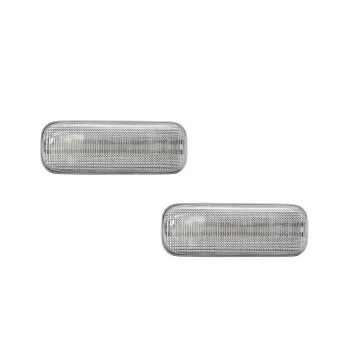 Led φλας φτερού Mercedes ML W163 (1999-2005) - χρωμίου με τρεχούμενο φλας - σετ 2 τμχ.