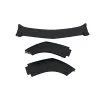 Spoiler προφυλακτήρα Mercedes W204 C-class (2007-2013)- μαύρο γυαλιστερό