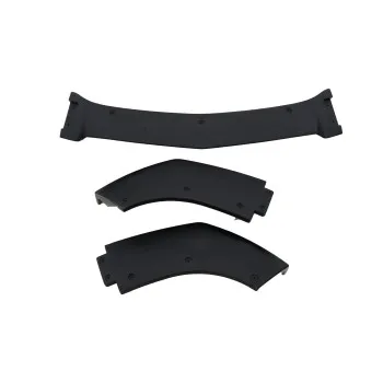 Spoiler προφυλακτήρα Mercedes W204 C-class (2007-2013)- μαύρο γυαλιστερό