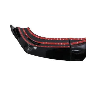 Spoiler προφυλακτήρα Mercedes W204 C-class (2007-2013)- μαύρο γυαλιστερό
