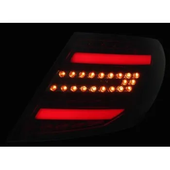 Πίσω φανάρια led Mercedes C-CLASS W204 (2007-2011) - μαύρα - σετ 2τμχ.