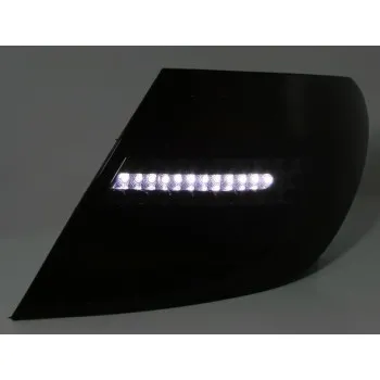 Πίσω φανάρια led Mercedes C-CLASS W204 (2007-2011) - μαύρα - σετ 2τμχ.