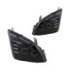 Φανάρια εμπρός Toyota Land Cruiser 120 (2003-2009) angel eyes - μαύρα , με λάμπες (Η7) - σετ 2τμχ.