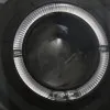 Φανάρια εμπρός Toyota Land Cruiser 120 (2003-2009) angel eyes - μαύρα , με λάμπες (Η7) - σετ 2τμχ.